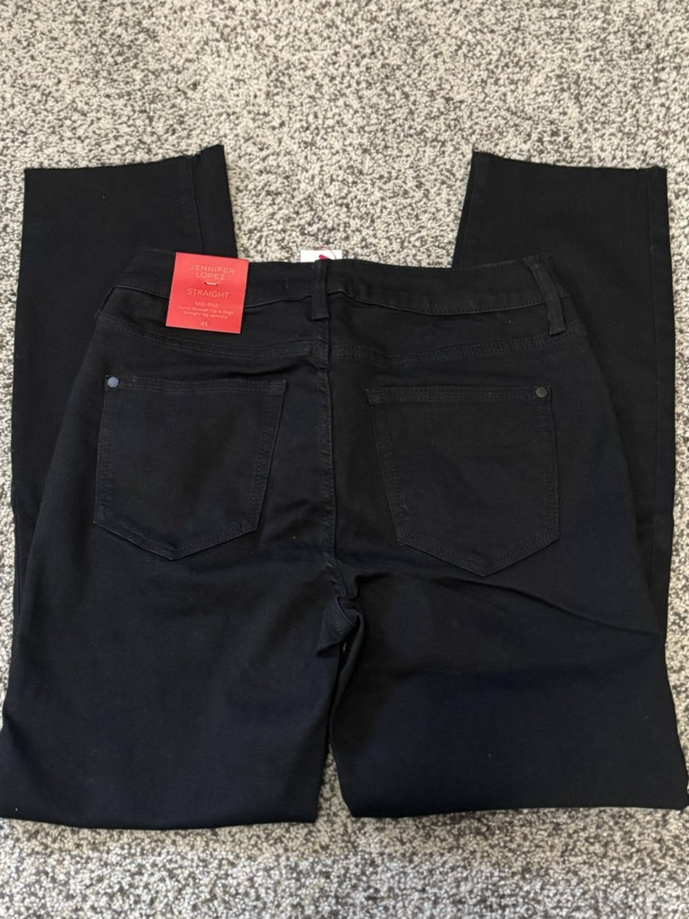 Jennifer Lopez Black Straight Leg Women’s Jeans - Picture 3 of 4